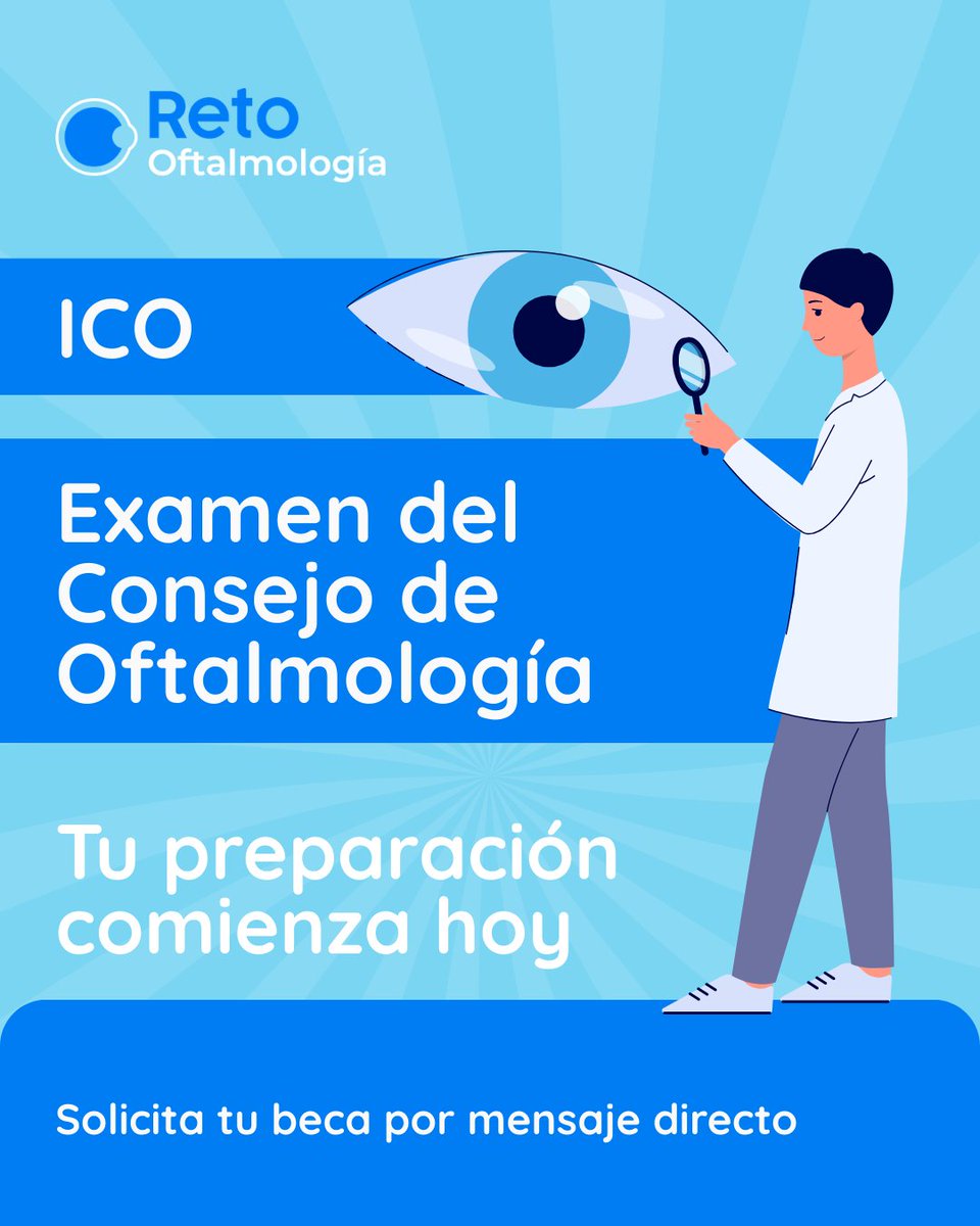 En Reto Oftalmología ofrecemos becas educativas sin costo para residentes de hospitales escuela.

📩 Escríbenos por DM y conoce cómo postularte.

#ExamenICO #ResidentesOftalmo #BecasMédicas #HospitalEscuela #RetoOftalmología