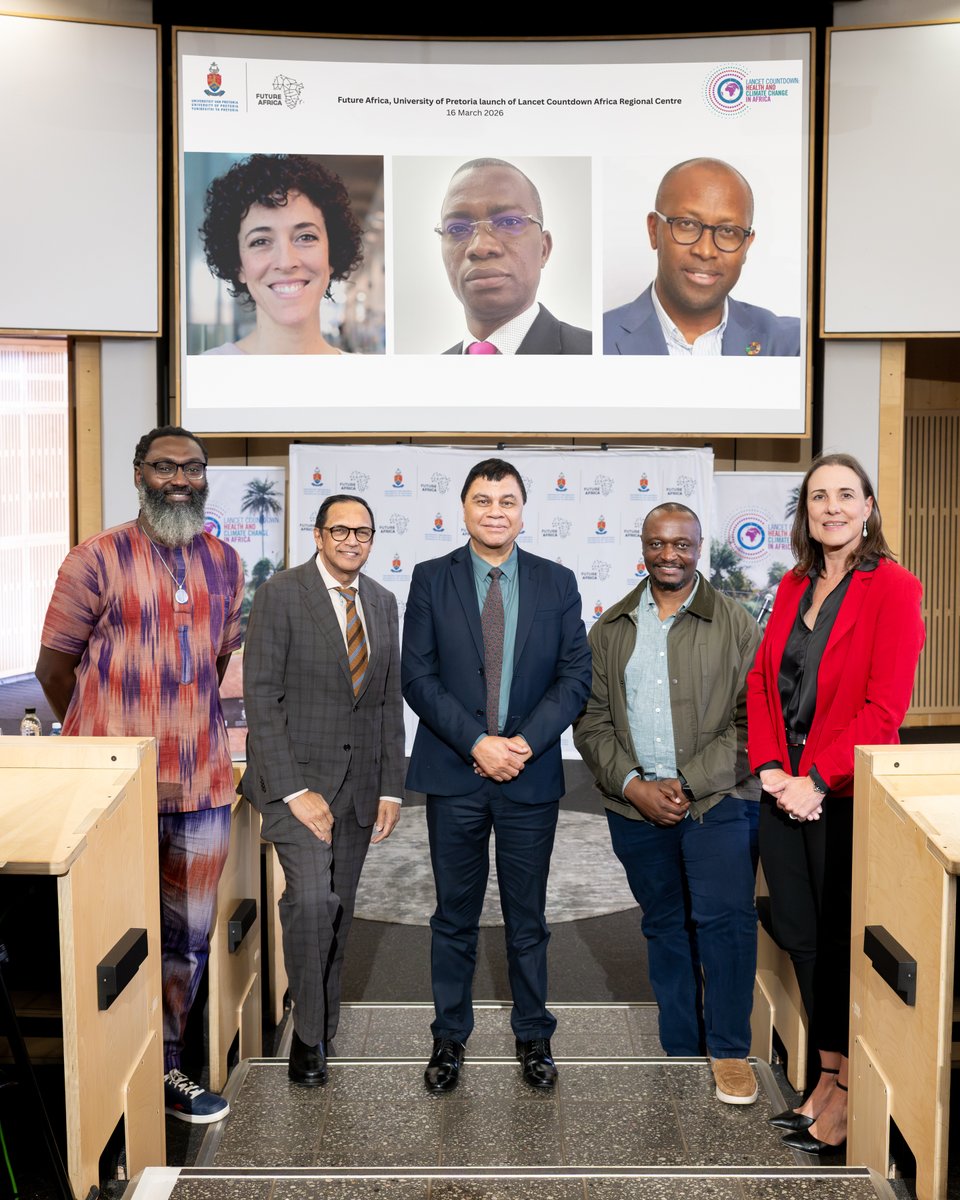 UPTuks's tweet photo. Africa-led science in action! The Lancet Countdown Africa Regional Centre at UP is advancing trust, local relevance, and real-world impact in climate &amp; health research.

Read more: https://t.co/6LKmi85Mt1

#FutureAfricaUP  #UniversityOfPretoria https://t.co/sK9nHQLtl3