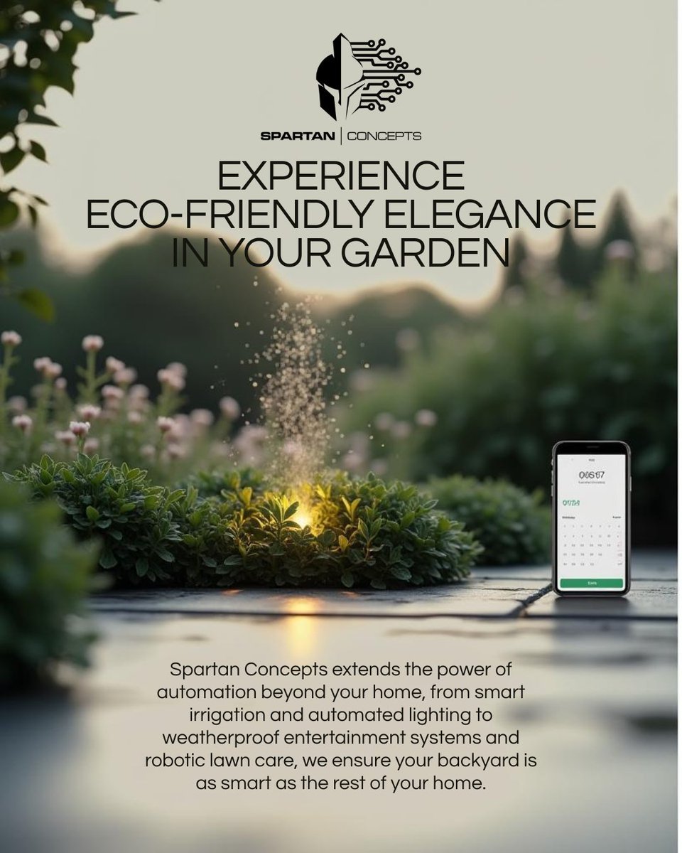 SpartanConc3pts's tweet image. From smart irrigation and automated lighting to weatherproof entertainment systems and robotic lawn care, we ensure your backyard is as smart as the rest of your home.

spartanconcepts.ai/outdoor-garden…

#SmartIrrigation #OutdoorLighting #GardenAutomation #SmartTechnology #SpartanConcepts