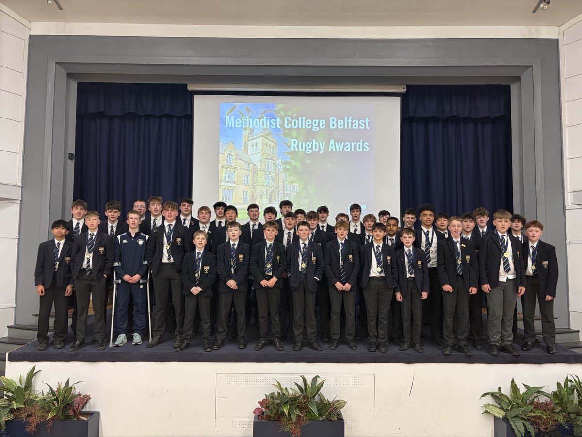 MethodyBelfast's tweet image. This week, we celebrated the MCB Rugby Awards. 

Each team presented three awards: Player of the Year, Most Improved Player and Man of Steel. 

Congratulations to all players, and especially to our award winners, full list: methody.org/news

#MCB #Methody #MadetoLead