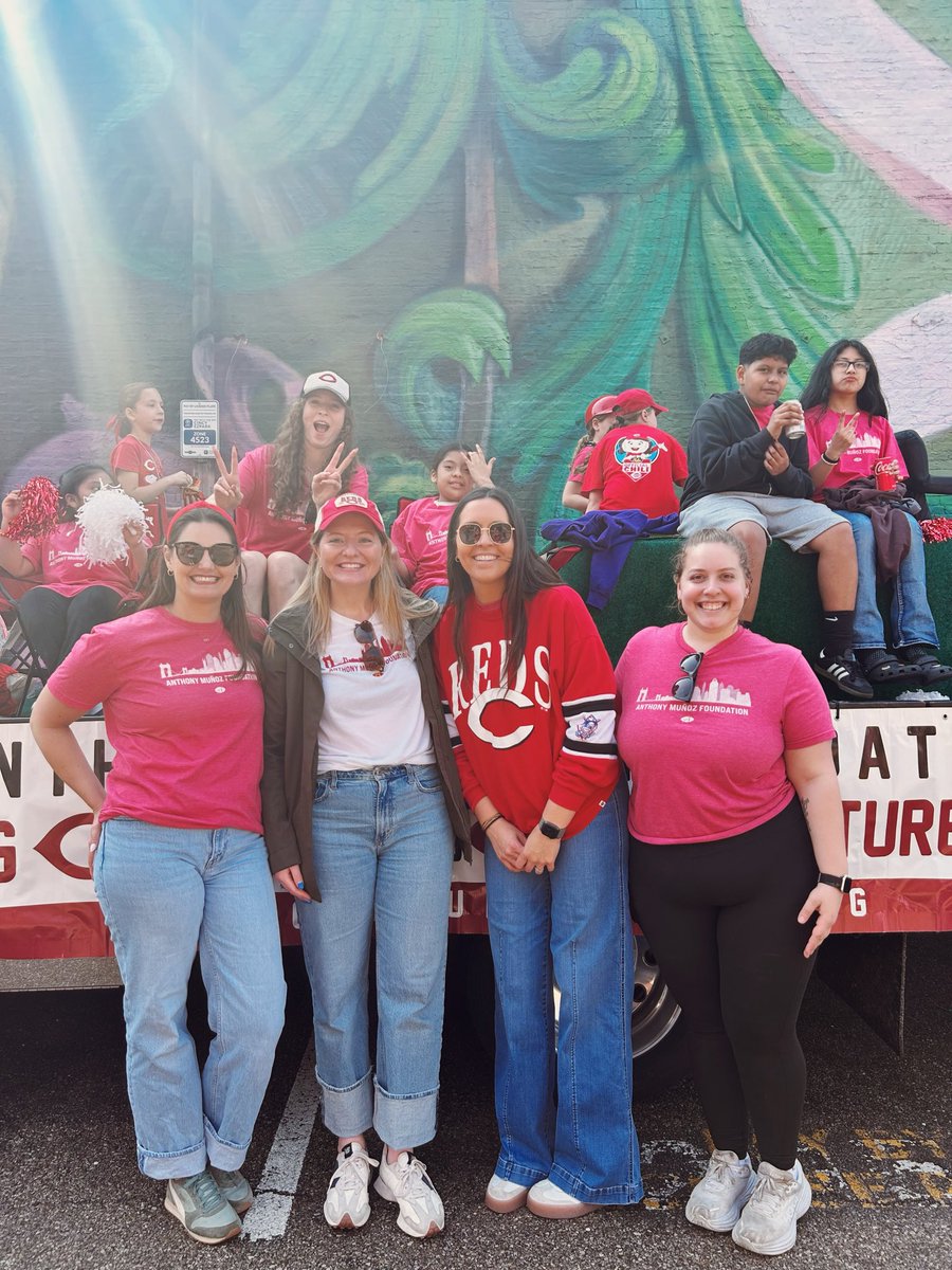MunozFoundation's tweet photo. Root, root, root for the Redlegs! What an awesome day to celebrate our city, and this amazing #cincinnati tradition! Keep an eye out for the #AMF floating the Red’s #OpeningDay2026 #FindlayMarketParade! #CincyImpact ⚾️ https://t.co/r5Yh1pTKt5