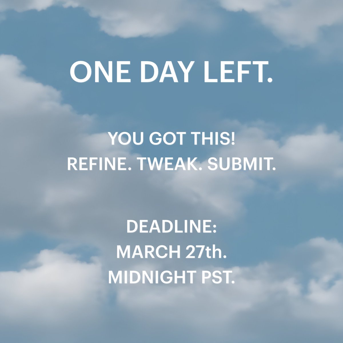 deadline reminder graphic