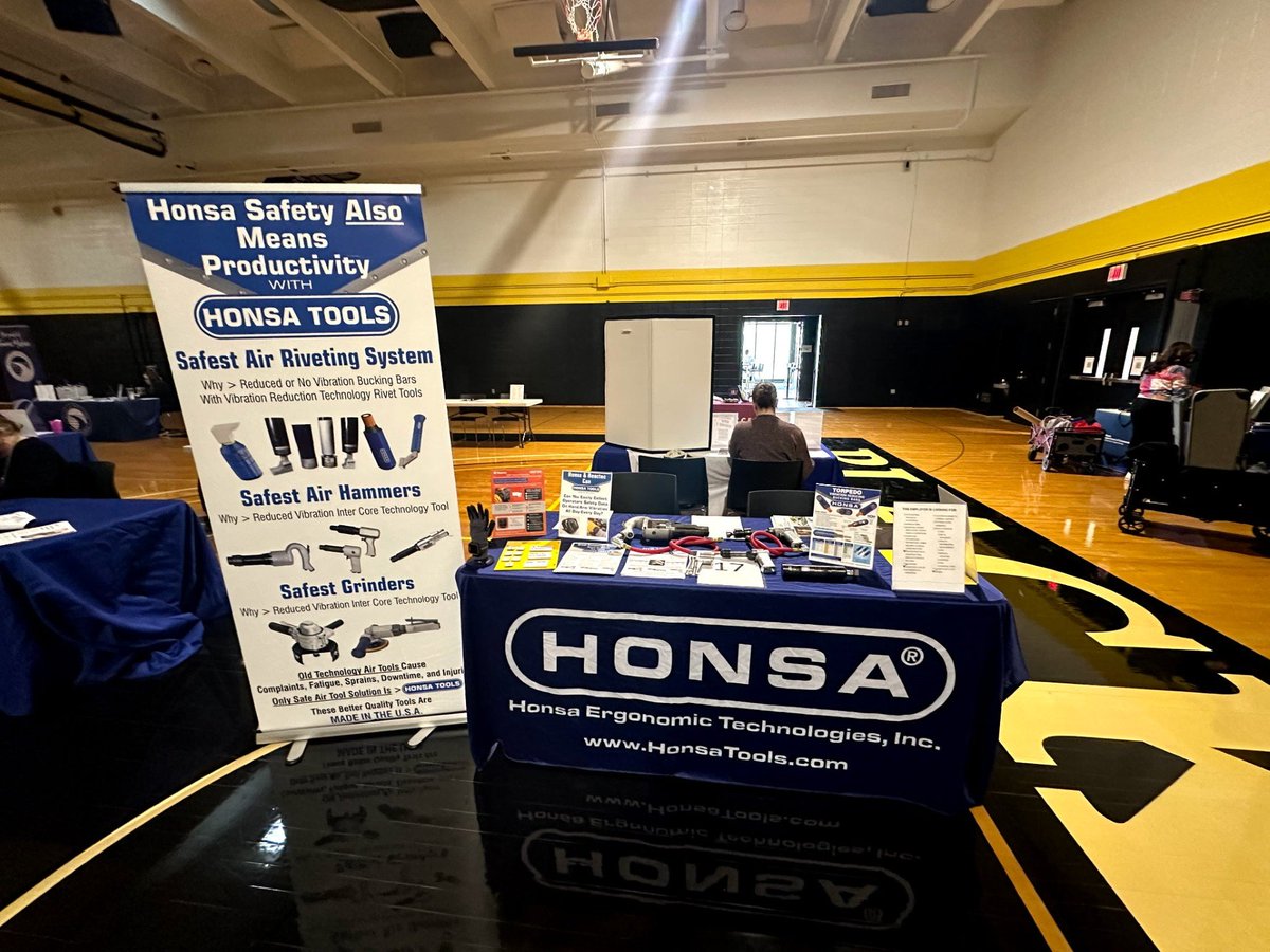 Honsa Tools is at Blackhawk College Career Fair looking for mechanically curious people to join our team so Honsa Tools remains the Best in Class, Reduced Vibration Air Tool.