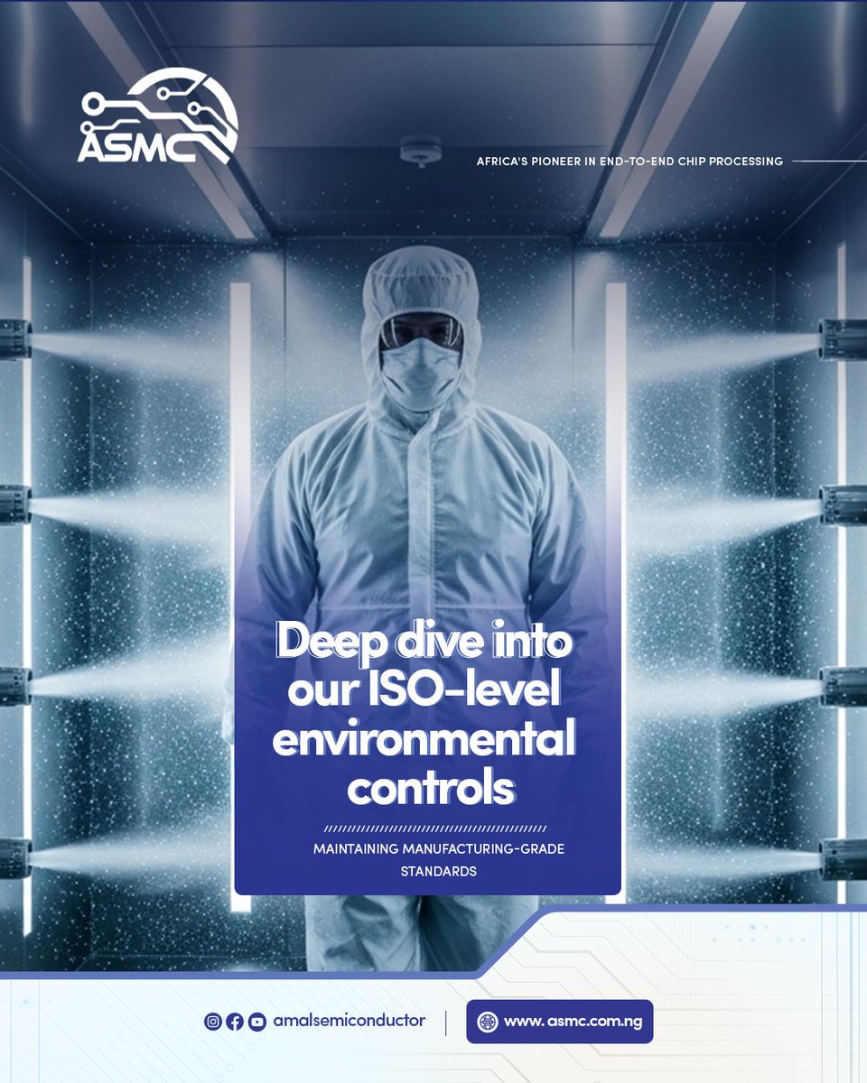 AmalSemicon's tweet image. Deep dive into our ISO-level environmental controls. Maintaining manufacturing-grade standards at every step.

Discover how ASMC ensures precision and quality across every stage of production. Visit our website at info@asmc.com.ng to learn more.

Hashtags:
 #ASMC