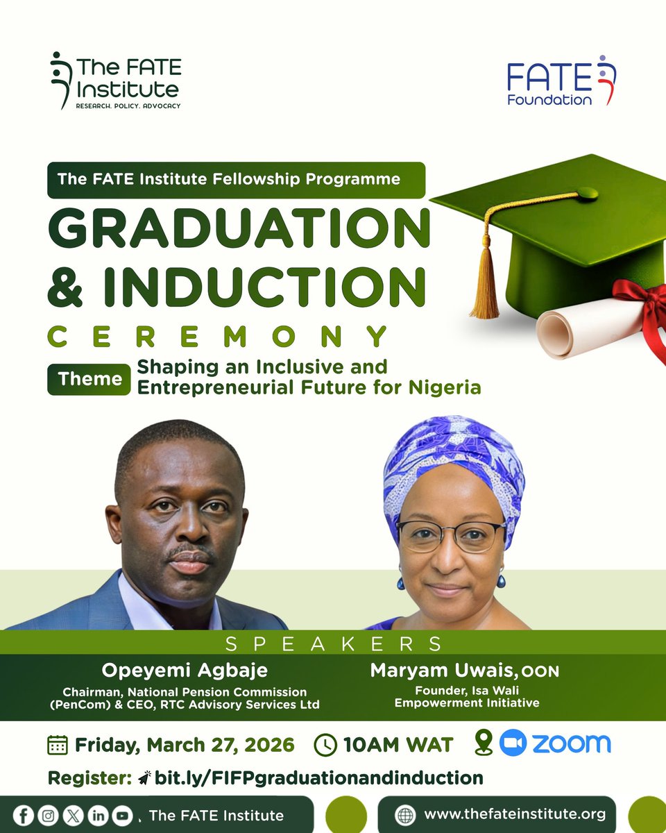 Big moments. New beginnings.

We are proud to mark a defining milestone at the FATE Institute Fellowship Programme Graduation &amp; Induction Ceremony—where impact is celebrated and a new chapter begins. This is more than a ceremony, it signals a continued commitment to bold