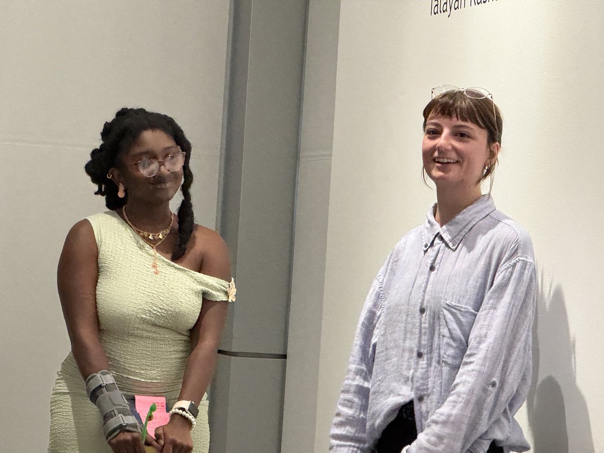 FrankENeville's tweet photo. The visual arts are an important part of a @millsapscollege education. Last week’s Senior Art Major Exhibitions by Talayah Rashaun and SavannahClaire Wilkerson were an impressive display of our students’ creativity and inspiration. https://t.co/McOYzyvXs3