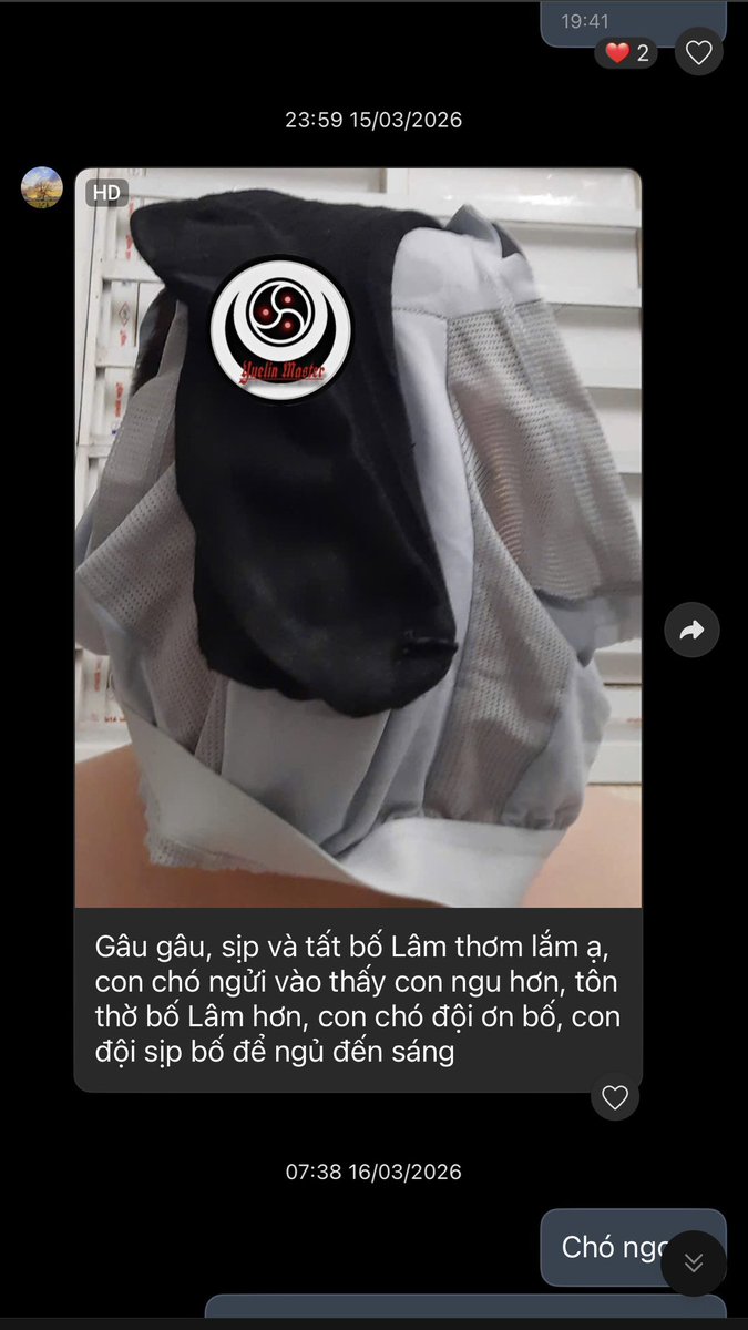 ChenYL002's tweet photo. Súc vật nghiện hương vị của Bố Lâm ,càng chìm sâu hơn vào cách mà Bố Lâm tẩy não nó ! Tưởng tượng xem ,dí chặt mũi chó và hít thật sâu mùi hương nồng nàn từ sịp tất ,bên tai thì đang được rót vào những lời chửi rủa sỉ nhục cay nghiệt ! Phê đến mất ngủ ! https://t.co/gZof6YOwPe