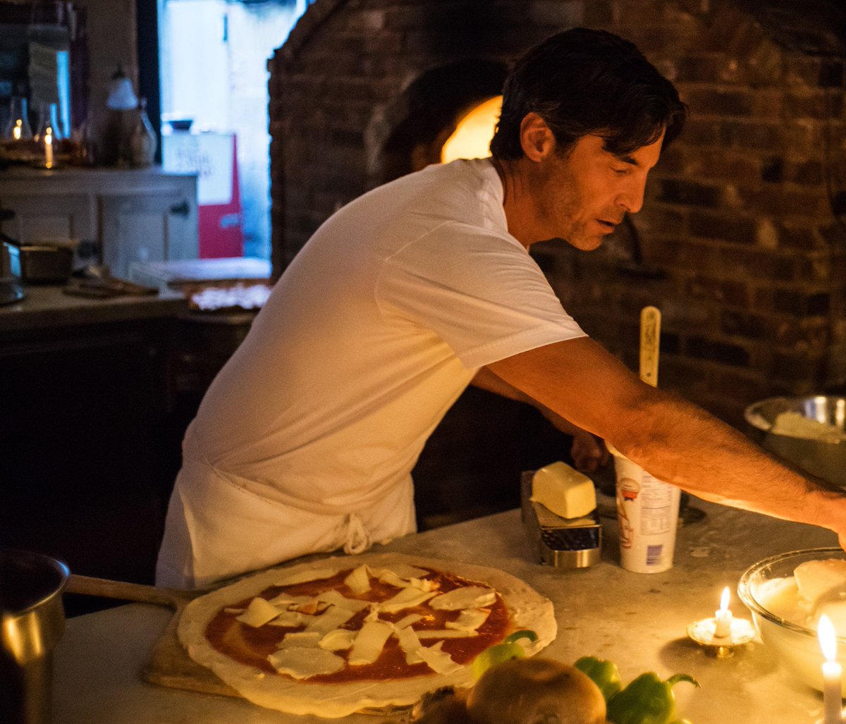 beyoncepress's tweet photo. Mark Iacono, chef and owner of the restaurant Lucali —Beyoncé's favorite restaurant— talks about hosting Jay-Z and Beyoncé for years

“The second time [2000s], he brought Beyoncé here. I’m assuming it was a date, because, you know, the two of them sat here, they were gazing into each other’s eyes; I think three days later, they got engaged. I called up Marco: “Was it the pizza?” I was like, “Yeah, when the moon in the sky is like a big pizza pie, that’s amore….”

And it became their date spot. [Before they were living in LA] they would come in once a week, on Sundays. This little hole in the wall in Brooklyn on Henry Street. Jay and B, they’ve been here at least 300 times. For Jay, a plain pie, a side of pepperoni. He likes it on the side. With Beyoncé, again, a side of hot pepper sauce, with a side of pepperoni. And it’s been that order for the last 19 years. I’ll make a suggestion—“Jay, we’ve got this tonight….”—and he’s like, “No! Give me my plain pizza.” “All right!”

🔗 https://t.co/h5Z6BbNmJz