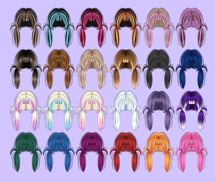 noaphoria's tweet photo. hair for sale⭑.ᐟ

╰┈�� ± 25 recolors! u can request colors too!
╰┈➤ 4k< tris
╰┈➤ obj + textures (10 colors)

⤷ ゛payment via paypal / gamepass / groupfunds! ˎˊ˗

contact me thru DM or discord -noaphoria. For more info! ♡

#RobloxUGC #RobloxDev #UGC https://t.co/u55ocGUF09