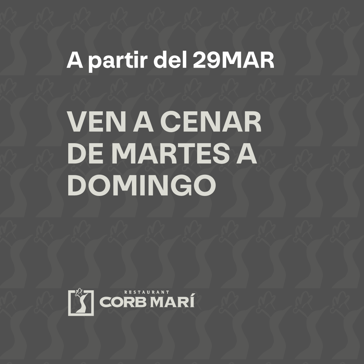 Restaurant Corb Marí tweet media