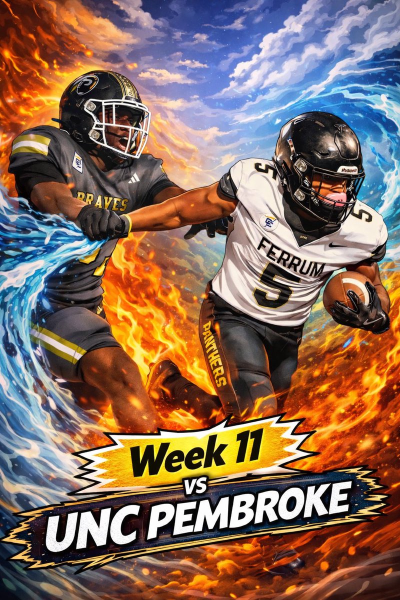 FerrumFootball's tweet photo. Week 11: Battling the Braves

🎩🎩🎩

#BAM
#EXECUTE
#SDTW https://t.co/7m7kSge97E