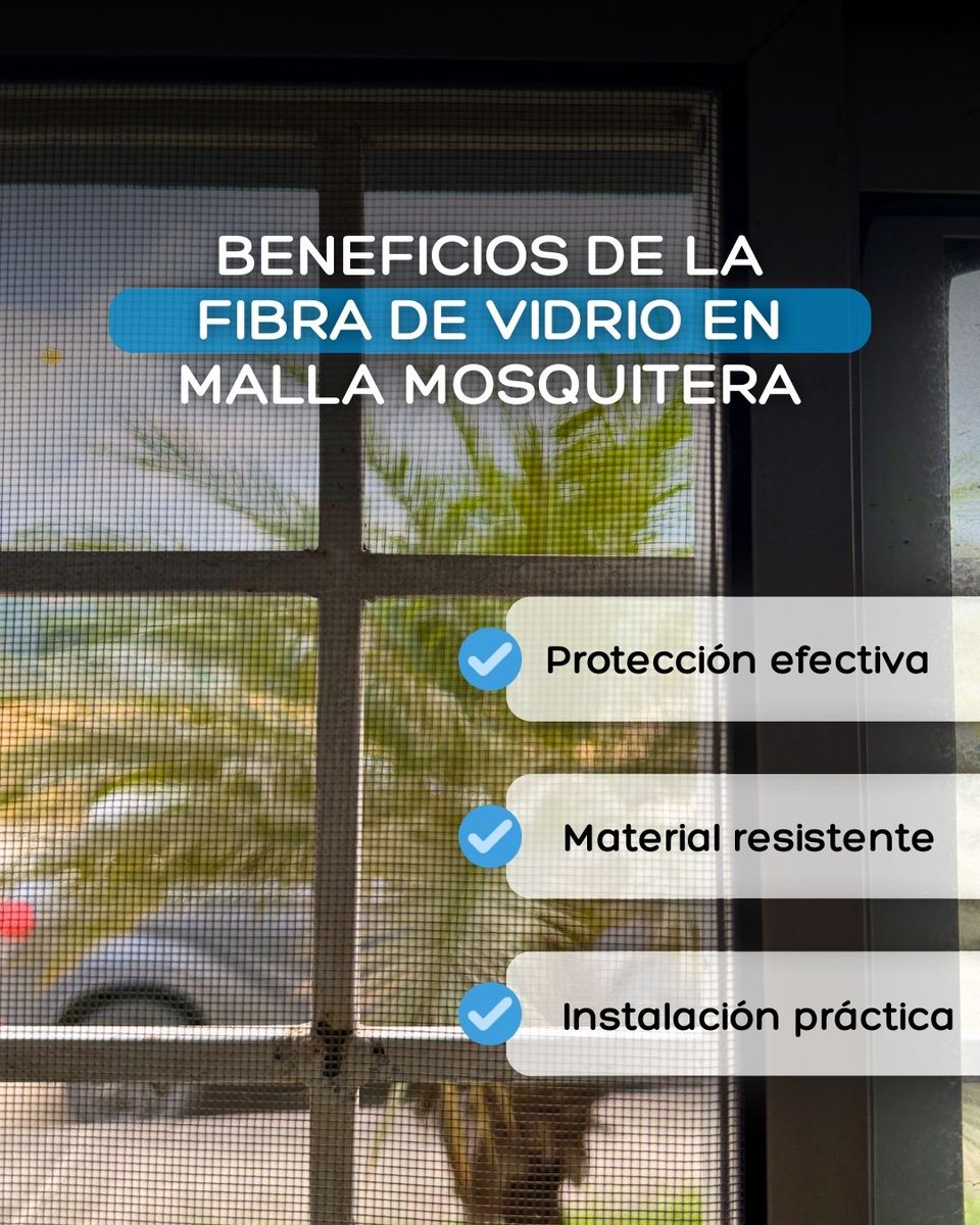 PoligrupEc's tweet photo. 🪟🔒 Protege tu hogar y a tu familia. Nuestra malla mosquitera mantiene insectos afuera sin sacrificar ventilación ni luz natural.
#MallaMosquitera #HogarSeguro #ProtecciónFamiliar #Polimalla #AntiMosquitos https://t.co/QT4ZD1vLg6