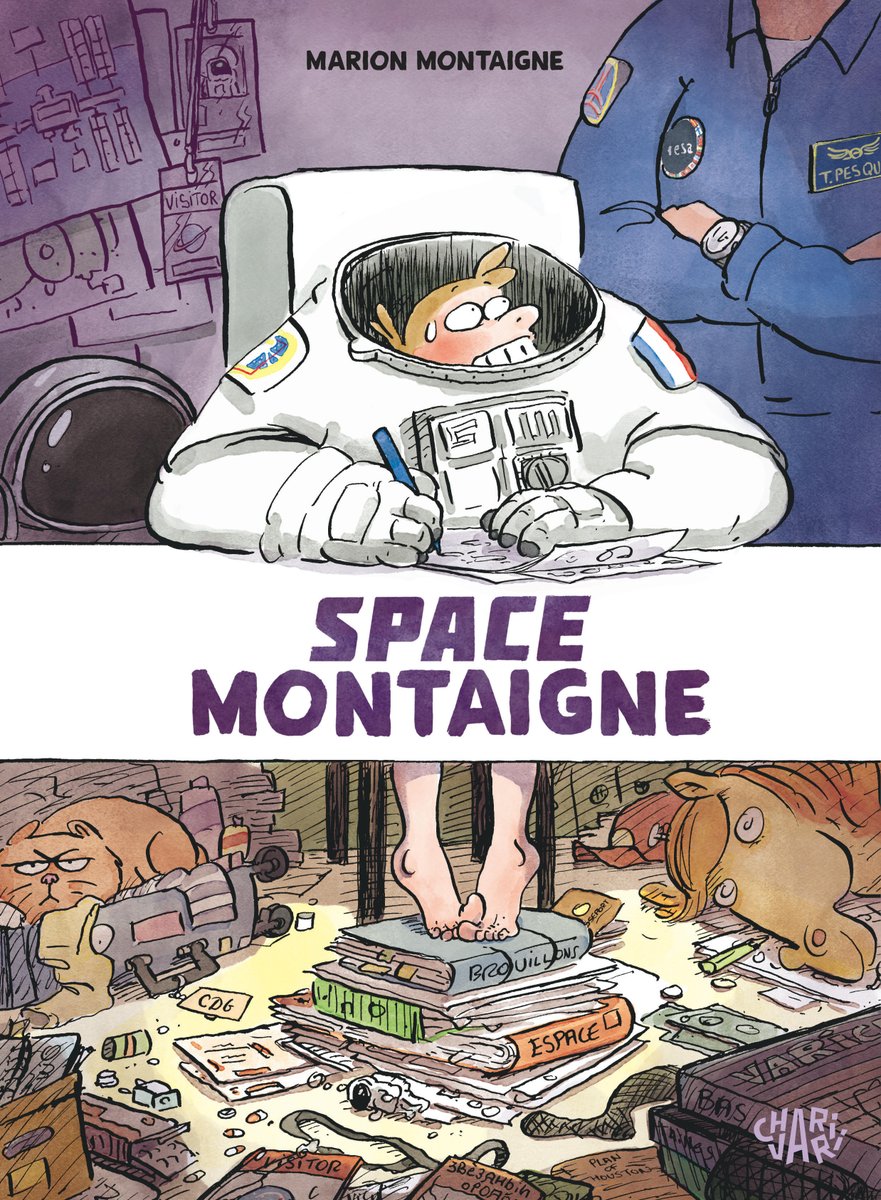 ExcluBD's tweet photo. Une suite pour "Dans la combi de Thomas Pesquet" !
Marion Montaigne continue de raconter son immersion dans l’univers du spatial et la rencontre avec l’astronaute star, qu’elle suit entre Cologne, Houston, Baïkonour, Moscou et Paris. Avec plus de 500 000 exemplaires vendus pour le premier tome depuis sa sortie en 2017, Marion Montaigne a donc encore des choses à dire sur Thomas Pesquet ? Réponse en librairie le 22 mai. @EditionsDargaud