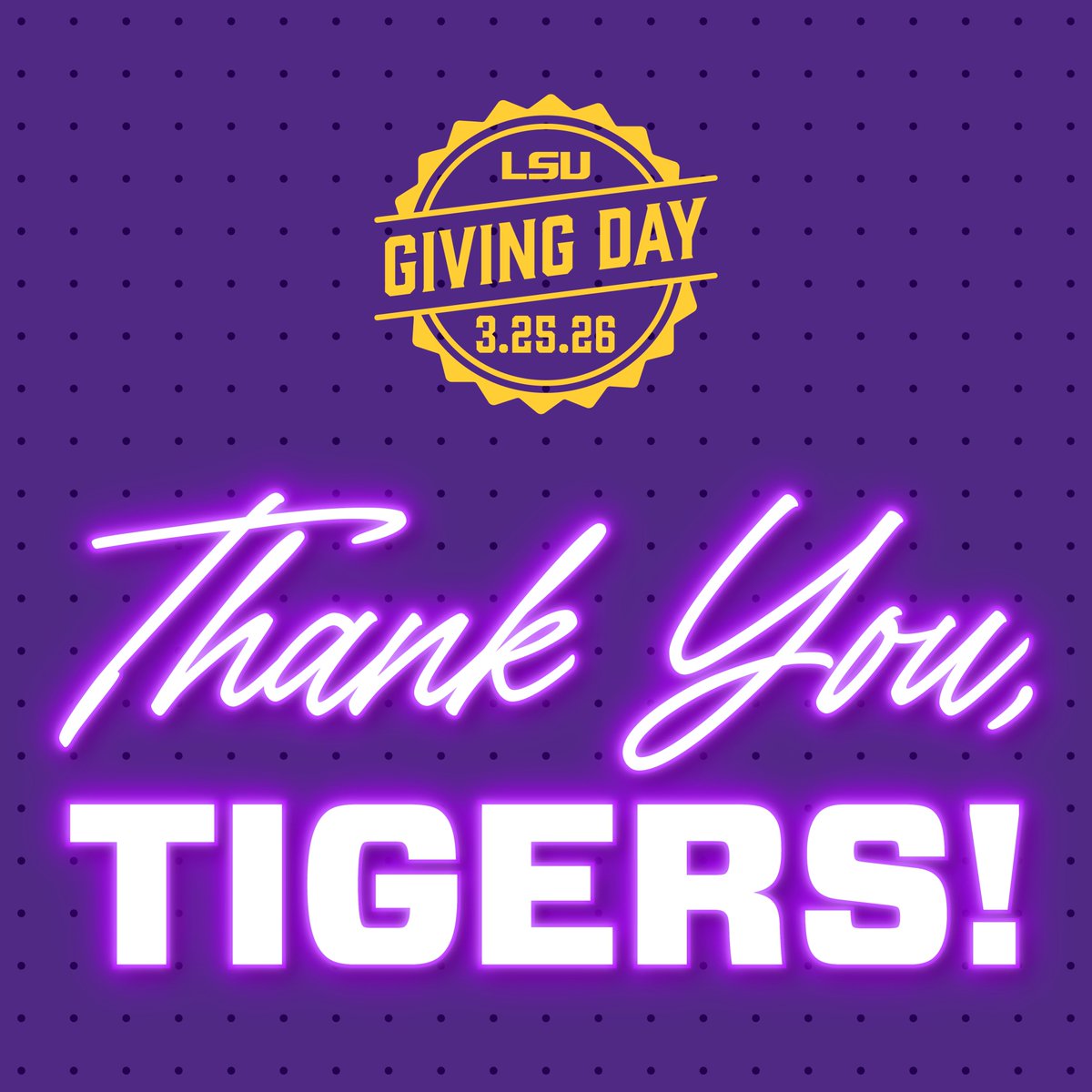 LSU Foundation tweet media