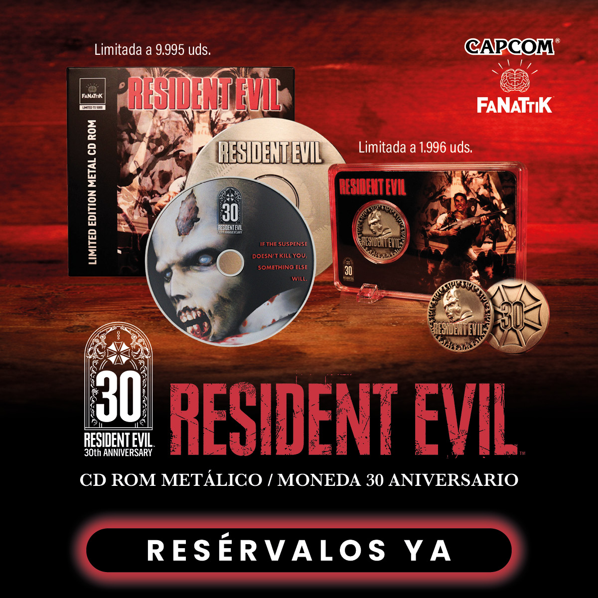 xtralife_es's tweet photo. #ResidentEvil cumple 30… y no viene a celebrarlo, viene a perseguirte.

Moneda y CD metálico Edición Limitada. Cuando se agoten, no vuelven.

Resérvalos antes de que sea demasiado tarde ☠️:
https://t.co/VL4UWlaHqc https://t.co/wngK0q2mJY