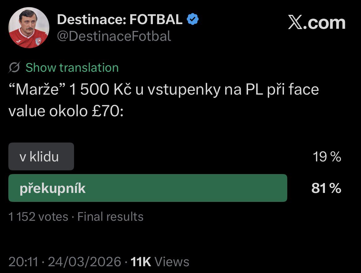 Destinace: FOTBAL tweet media