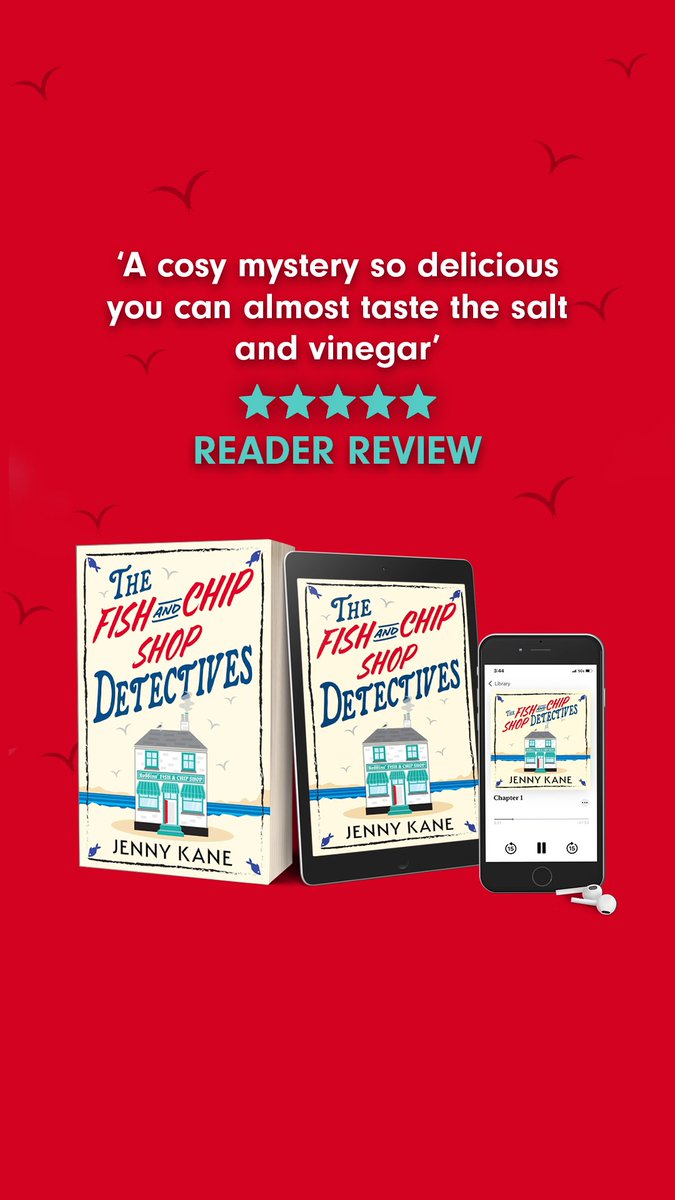 JennyKaneAuthor's tweet image. 1 WEEK TO GO!!!
#fishandchipshopdetectives
You can #PreOrder now:
#cosycrime #cornwall #newseries #comingsoon
amazon.co.uk/Fish-Chip-Shop…...