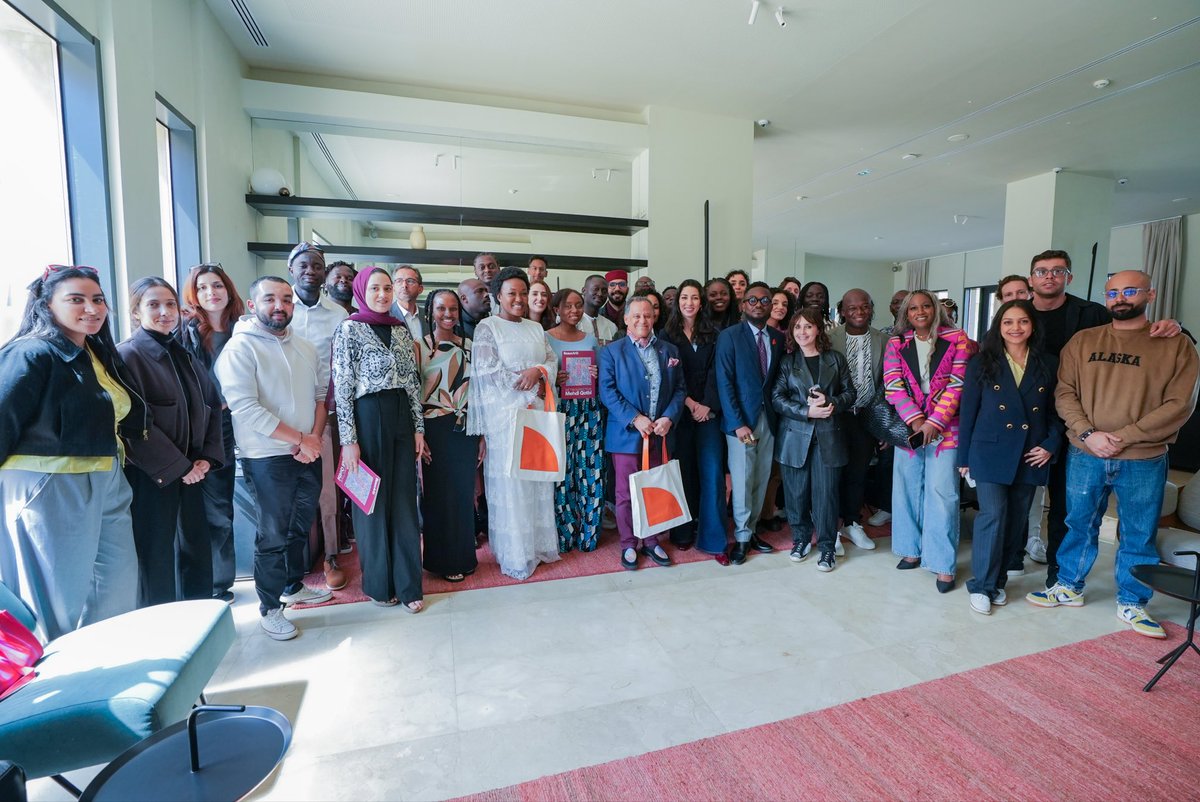KESSA_2026's tweet photo. A meaningful moment at KESSA.

We had the honor of welcoming Mehdi Qotbi, President of the @FNMusees, for an inspirational lunch with the cohort.

Thank you for sharing your perspective and engaging with our storytellers.

@KESSA_2026 @UM6PStorySchool  @french_african https://t.co/wdVTzp9MDy