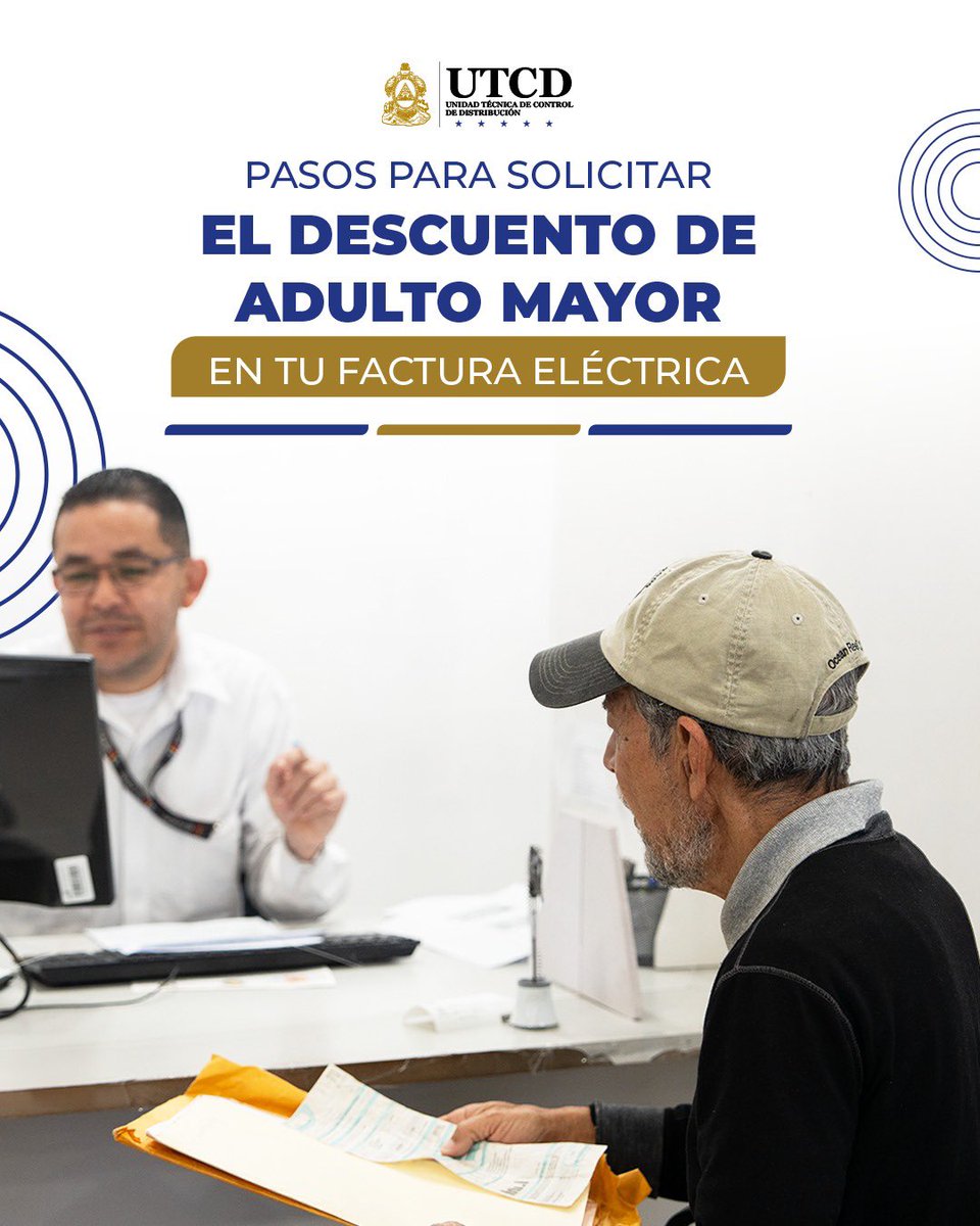 utcdhn's tweet photo. Si eres jubilado o pensionado, puedes solicitar tu descuento especial de tercera y cuarta edad.
🪪 Solo necesitas tu DNI
📍 Visitar una oficina de Atención al Cliente
✨ Y comenzar a disfrutar el beneficio
📞 Escríbenos para más información al 118
#BeneficiosUTCD #AdultosMayores https://t.co/GozrND8VdR