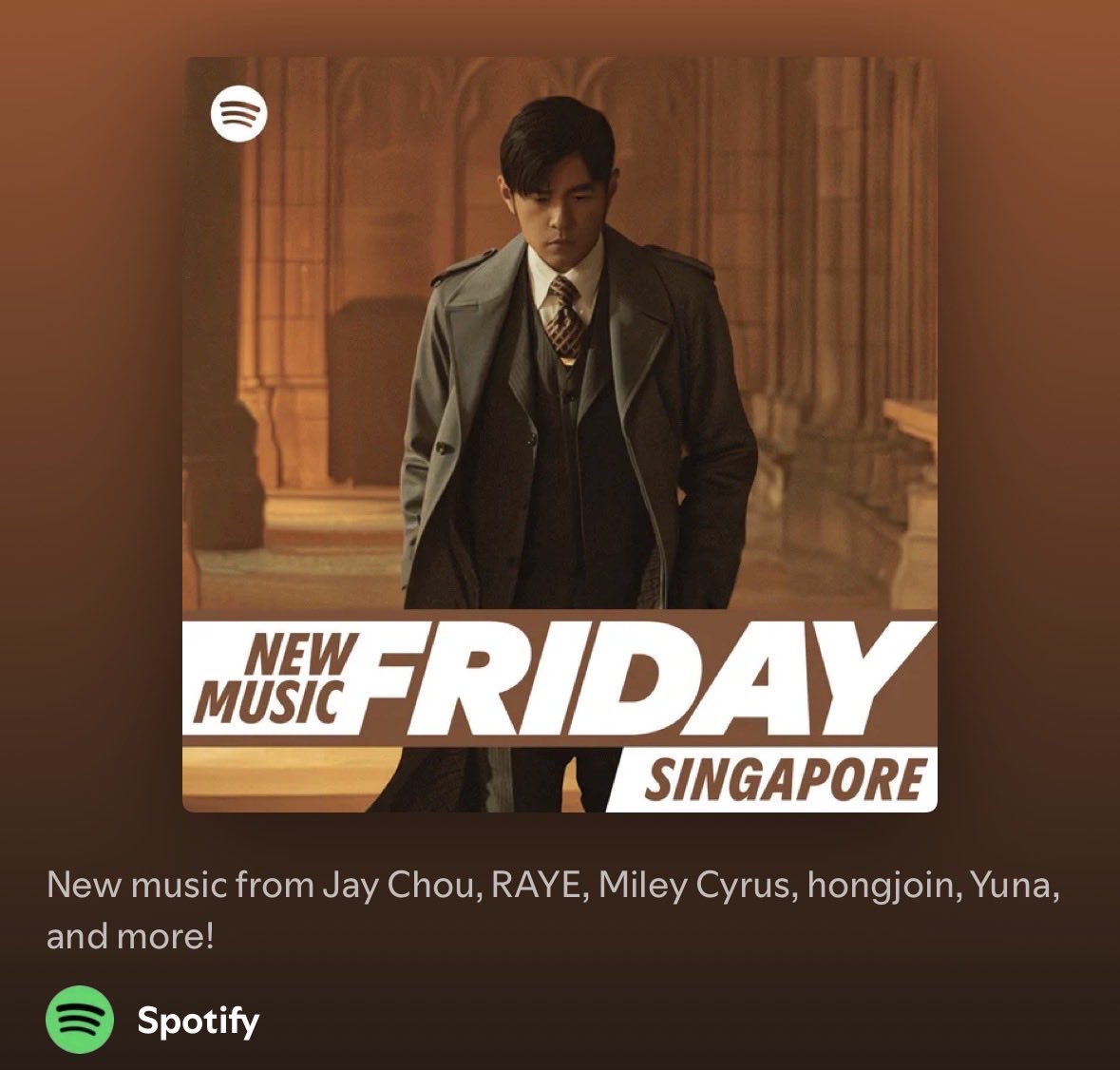 ‘Emoji’ by SB19 &amp; JOLIN enters New Music Friday Singapore 🇸🇬 

Stream the playlist here: open.spotify.com/playlist/37i9d…

Stream ‘Wakas at Simula’ Album here: open.spotify.com/album/6PLZOVdj…

SB19 WaS ALBUM RELEASE
<a href="/SB19Official/">SB19 Official</a> #SB19
#WakasAtSimula