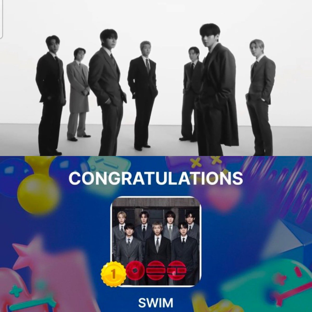 nicoll_par4480's tweet image. Felicidades a #BTS por haber ganado su segundo win de "SWIM" en Mc Countdown, ahora se convierte en el GRUPO CON MAS PREMIOS DE LA HISTORIA 😭🔥

CONGRATULATIONS BTS
BTS BTS BTS
#Swim2ndWin #BTS166thWin
