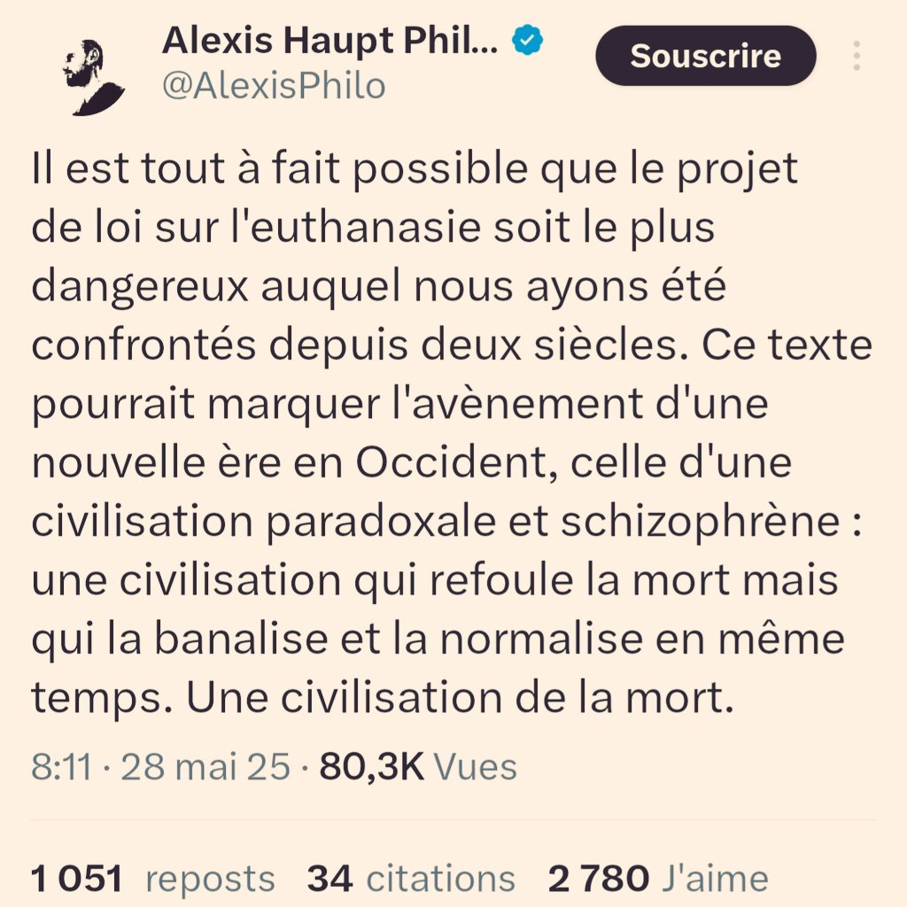 Alexis Haupt compte secondaire tweet media
