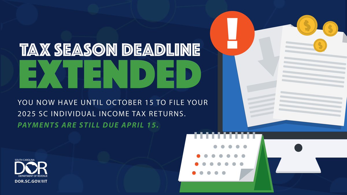 SC Dept. of Revenue tweet media