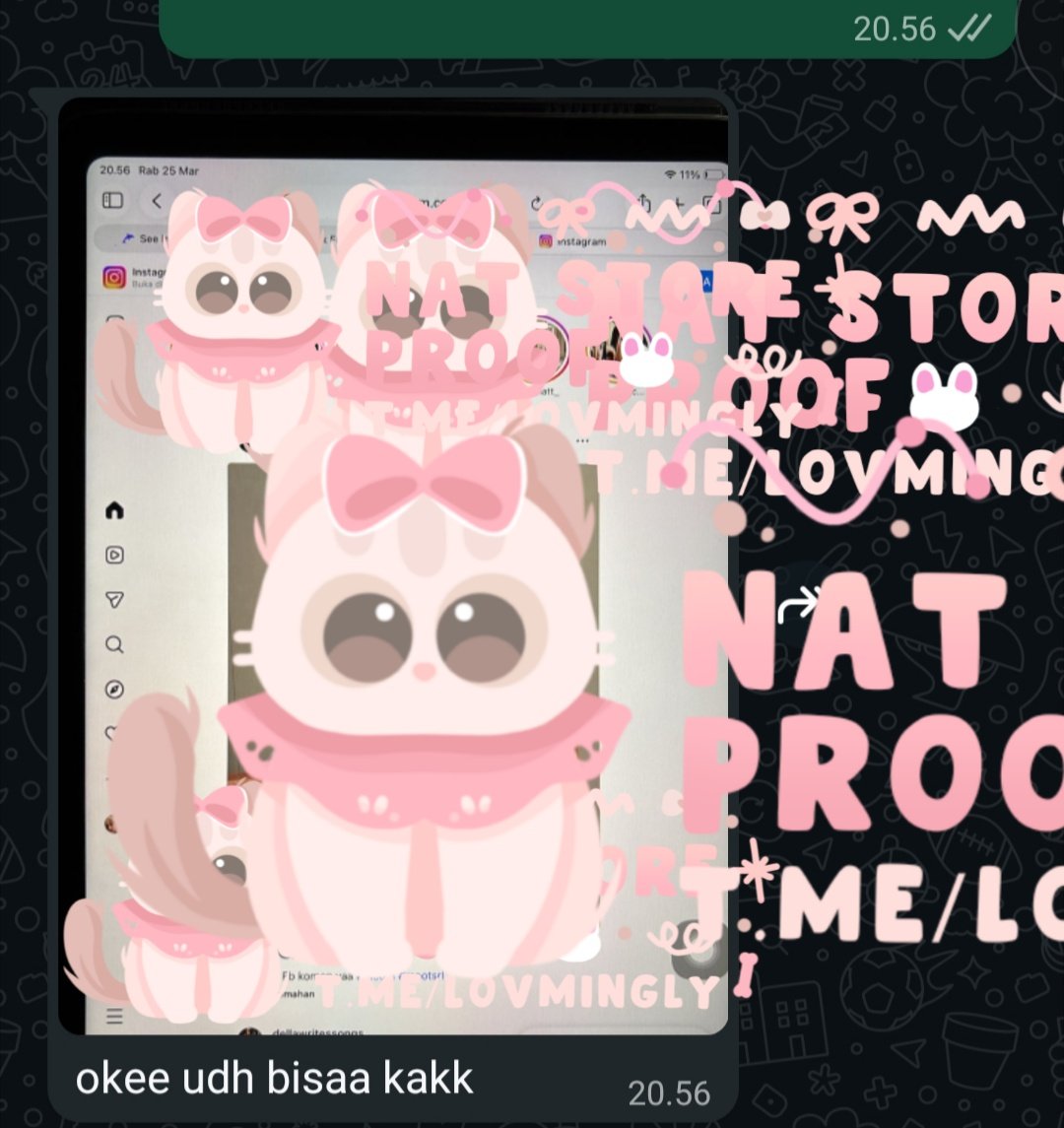 ⋆ 𐙚 ̊Nat ` fast resp on wa/tg tweet media