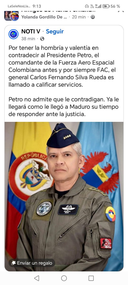 Tiene uno que ser un MISERABLE como <a href="/petrogustavo/">Gustavo Petro</a> para sacar a un General que se preocupa por sus hombres.
Gracias mi General por cantarle la tabla al bandido HDPT.