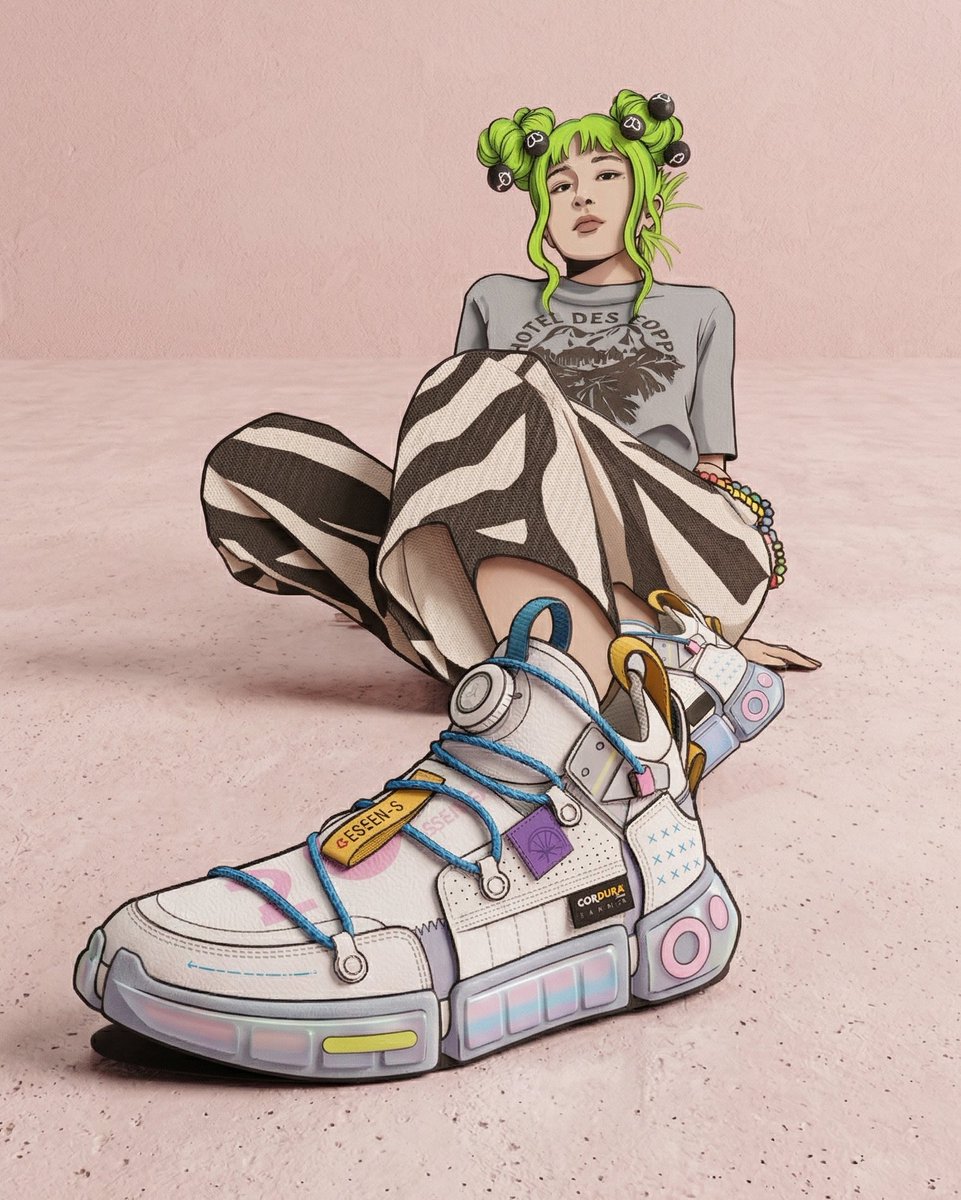 echocallers's tweet photo. ๐ฃ๐๐๐๐ ๐๐๐๐๐๐๐๐ ๐ฆ๐
she kicked back in pink ether
but the soles stole the show
#AIart #kickQueen ๐ซง https://t.co/TeU7JXxxjn