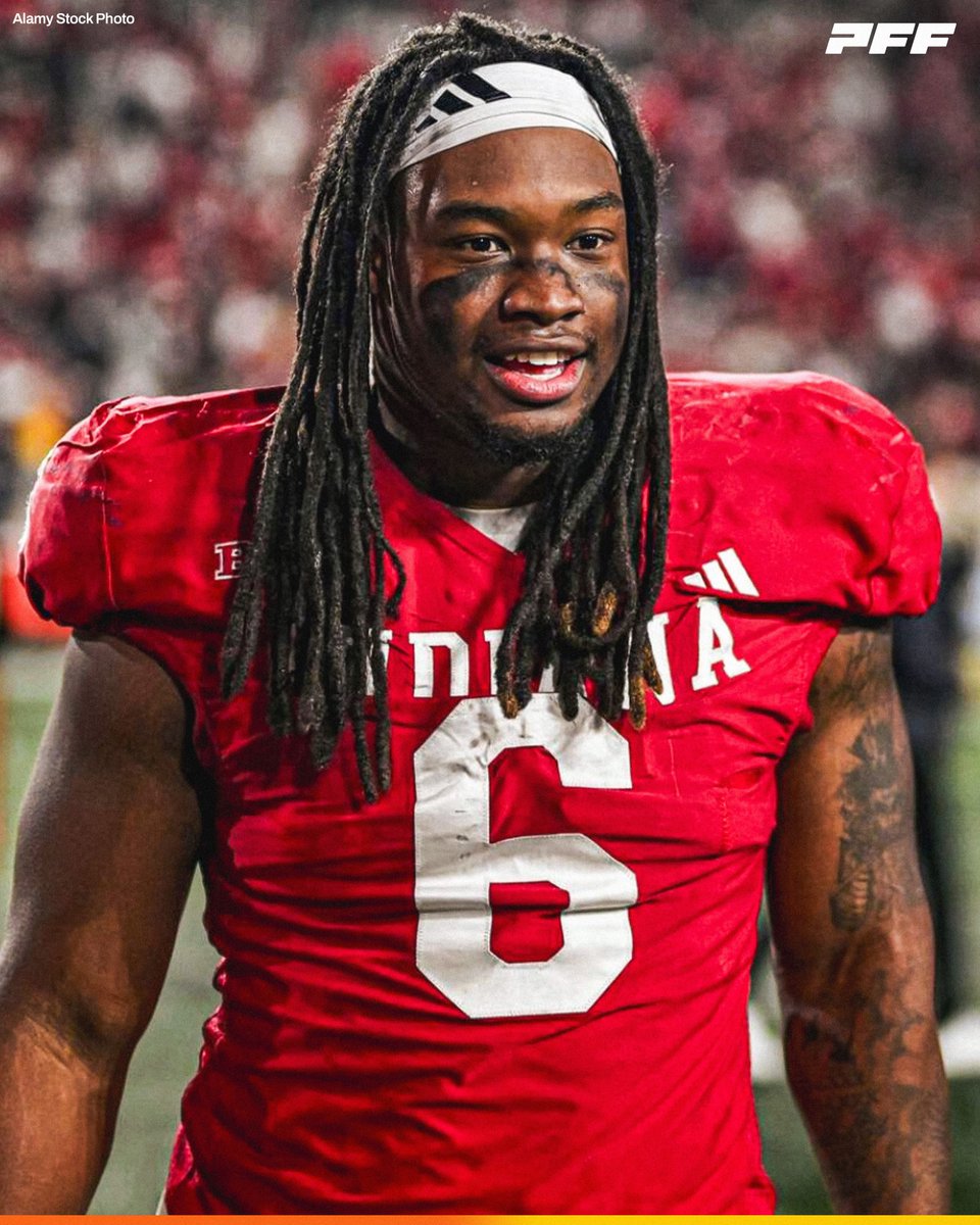 PFF_College's tweet image. Most QB Pressures in College Football Since 2023:

🔴 Mikail Kamara, Indiana: 167 QB Pressures

@IndianaFootball