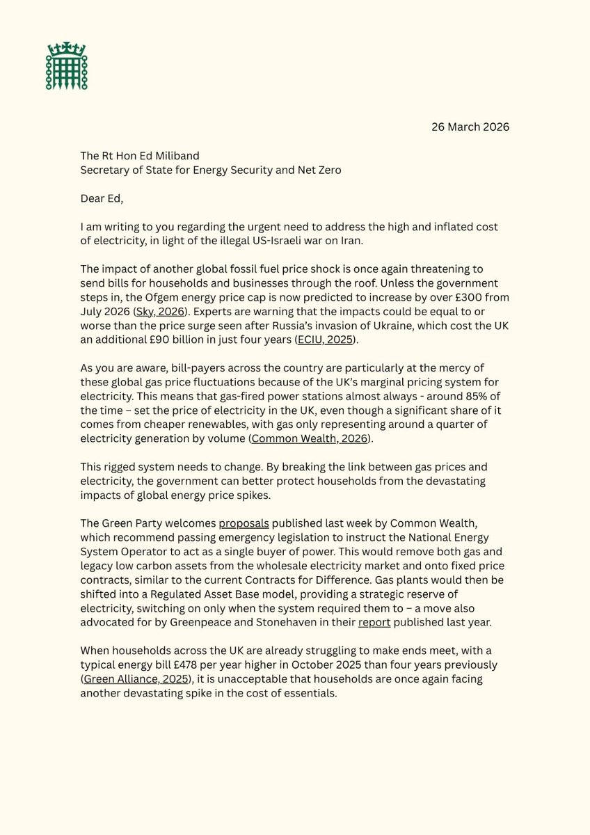 Carla Denyer tweet media