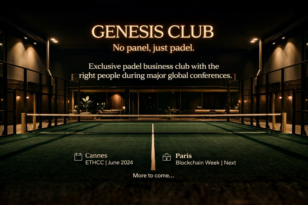 Genesis Club tweet media