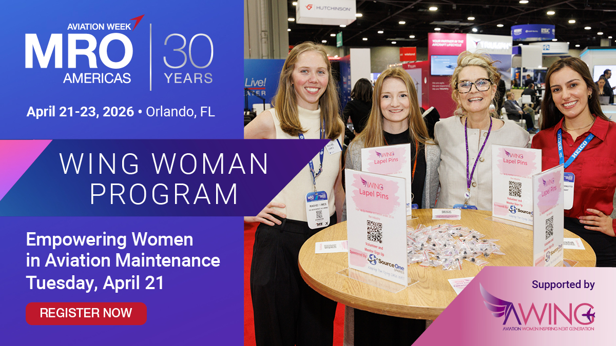AvWeekEvents's tweet photo. Wing Woman Program Shines at MRO Americas!
The recent MRO Americas event featured a highly successful Wing Woman Program, attracting dozens of women from various sectors of Aviation MRO.
Learn more >> https://t.co/tOoYTdTvEZ
#MROAM #AviationWeek #AvWeekEvents https://t.co/03T3IvViEo