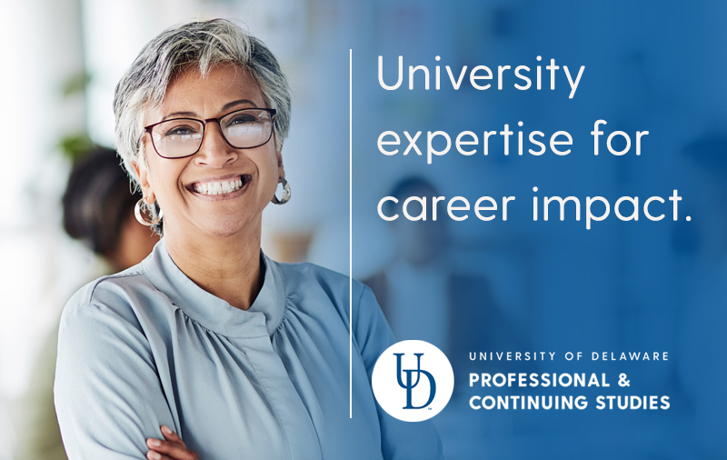 ud_pcs's tweet image. Keep learning at any age. UD PCS-led courses with real-world experts help you grow, pivot and stay inspired.
@UDelaware #UDel #LifelongLearning #ProfessionalDevelopment #CareerGrowth