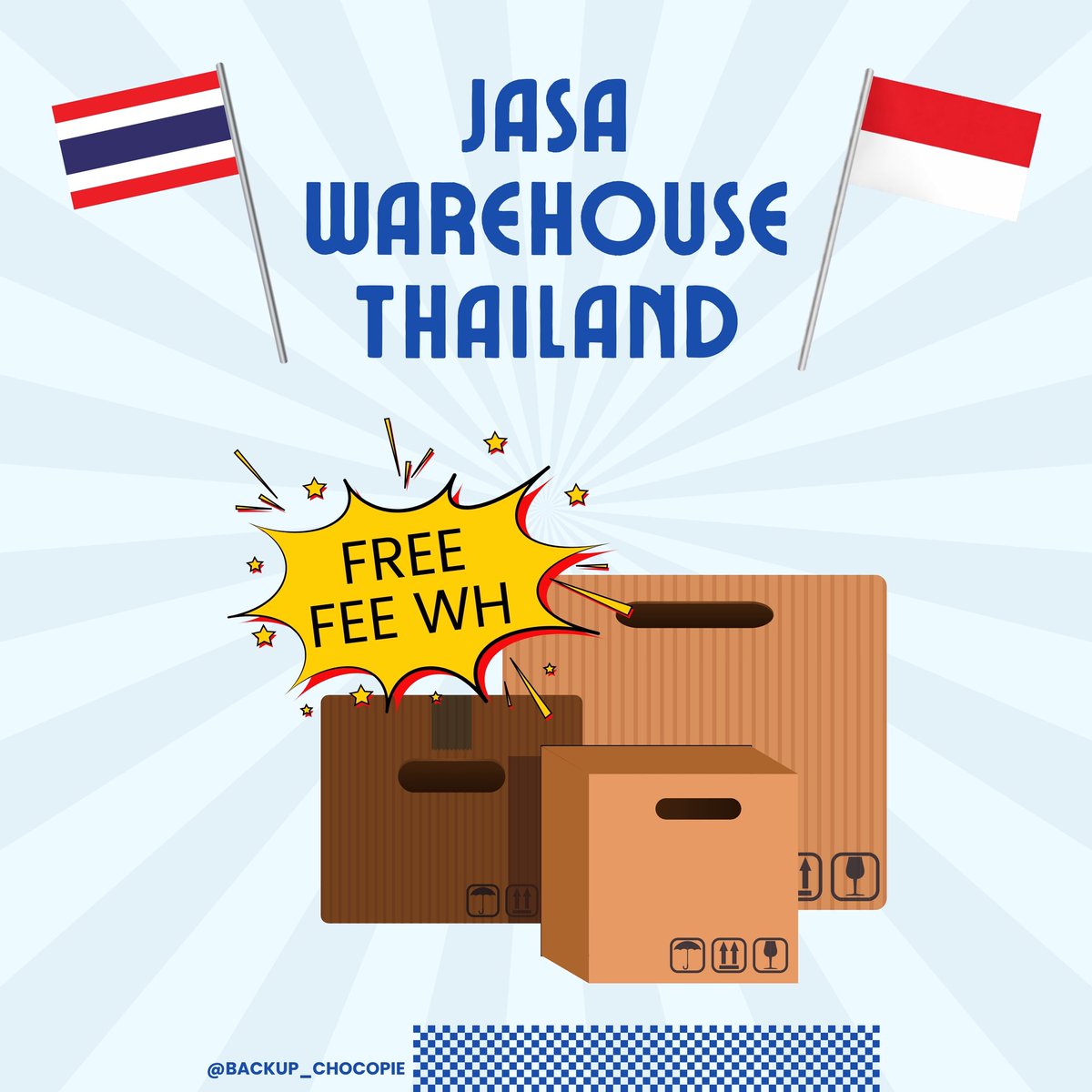 backup_chocopie's tweet photo. [UPDATE]  
T&amp;C WAREHOUSE THAILAND CHOCOPIE

✅ firsthand 
✅ rate murah 
✅ FREE FEE WH &amp; FEE CO WEB
✅ admin ramah &amp; baik hati 
📍 Jakarta 

#jasawhthailand #whthailandmurah #whthailand #jasawarehousethailand #whthai #whthailand https://t.co/meFRzTAPff