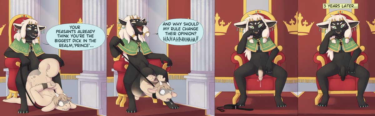 Commission for testerthedog

Ciaran went from being a dickish prince to the new kings dick~