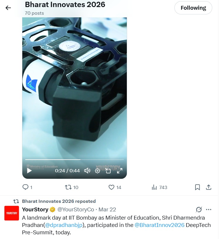 pk_onio's tweet photo. @YourStoryCo @BharatInnov2026 Thanks @YourStoryCo for great coverage of the Startups at the Expo. Hats off to the team who diligently went on about capturing the startup stories- with passion &amp; respect. Keep it up! https://t.co/oL0474znSl