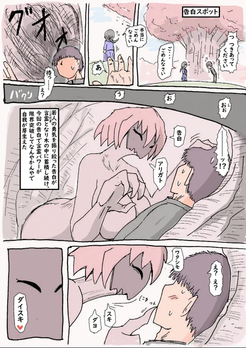 告白して恋人ができる絵 