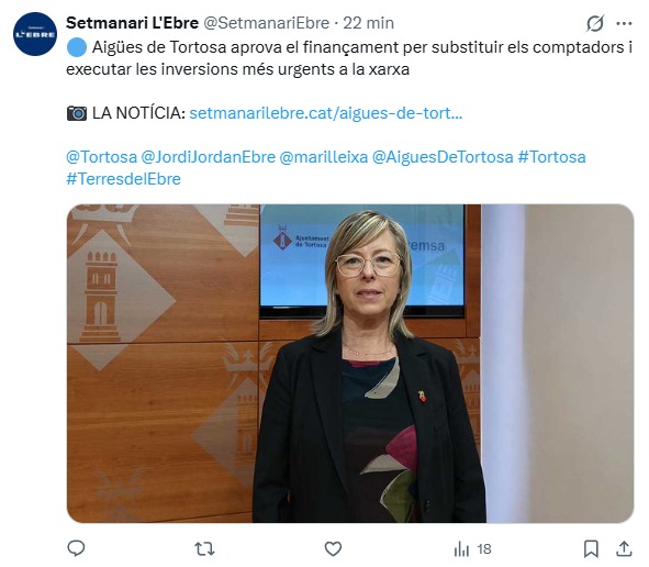 OscarOlogaray's tweet photo. El govern de #Tortosa amaga que estes inversions estaven previstes al 2024 amb fons europeus per finançar-les. Però el tripartit no va demanar els fons (com sí van fer altres municipis) i per finançar-les van pujar el rebut de l'aigua un 7,5% als tortosins. #Desgovern 👇🏼 https://t.co/SQzcWyBqSu