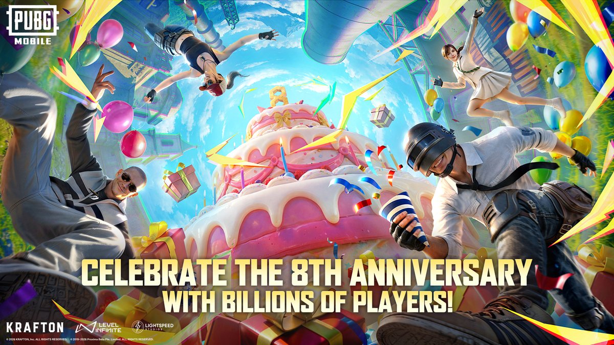 PUBG MOBILE’s 8th Anniversary is now LIVE! 🎂🌍Join ... PUBG MOBILE’s 8th Anniversary is now LIVE! 🎂🌍Join ...