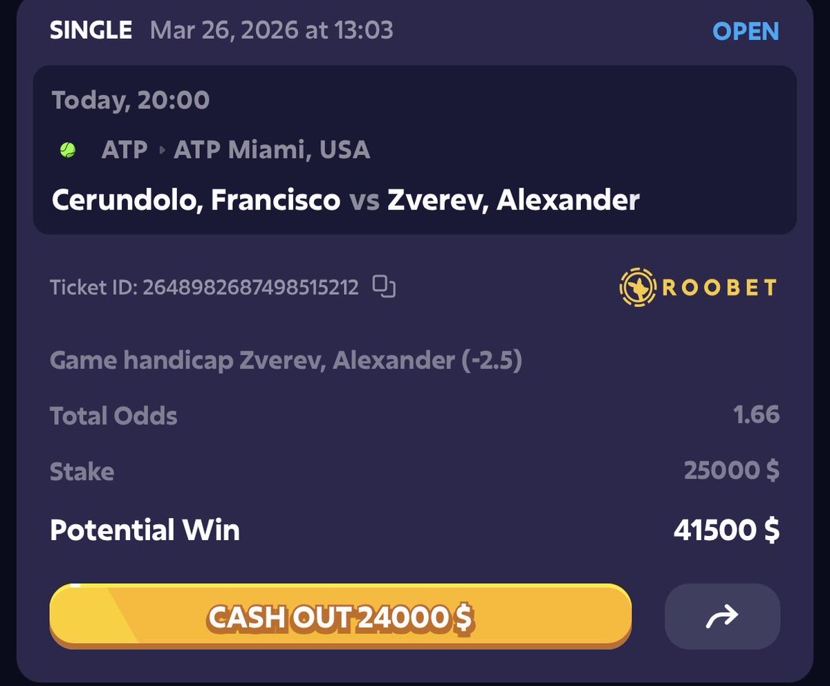 Solo Tenis Picks🇦🇷 / Apuestas Deportivas Free tweet media