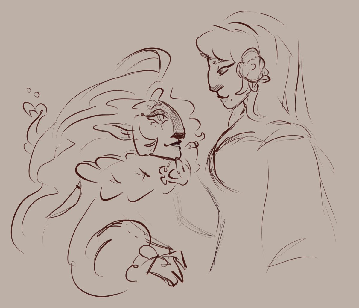 LittleAnimals97's tweet photo. Silly doodle of prdc (@ROZEXPRINCE) and my smilk, he’s so short it kills me https://t.co/p1QYSQhqr8