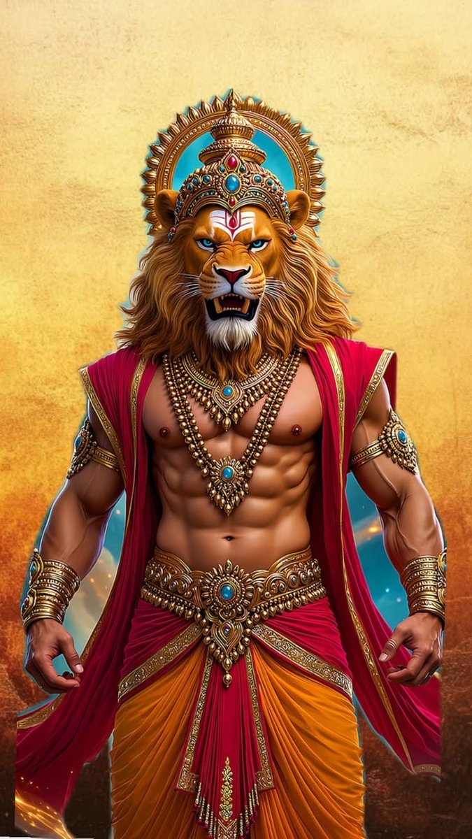 Narasimha The Fierce Protector Removes Fear And Evil Blessing Devotees With Courage And Divine Strength 🙏🔥
