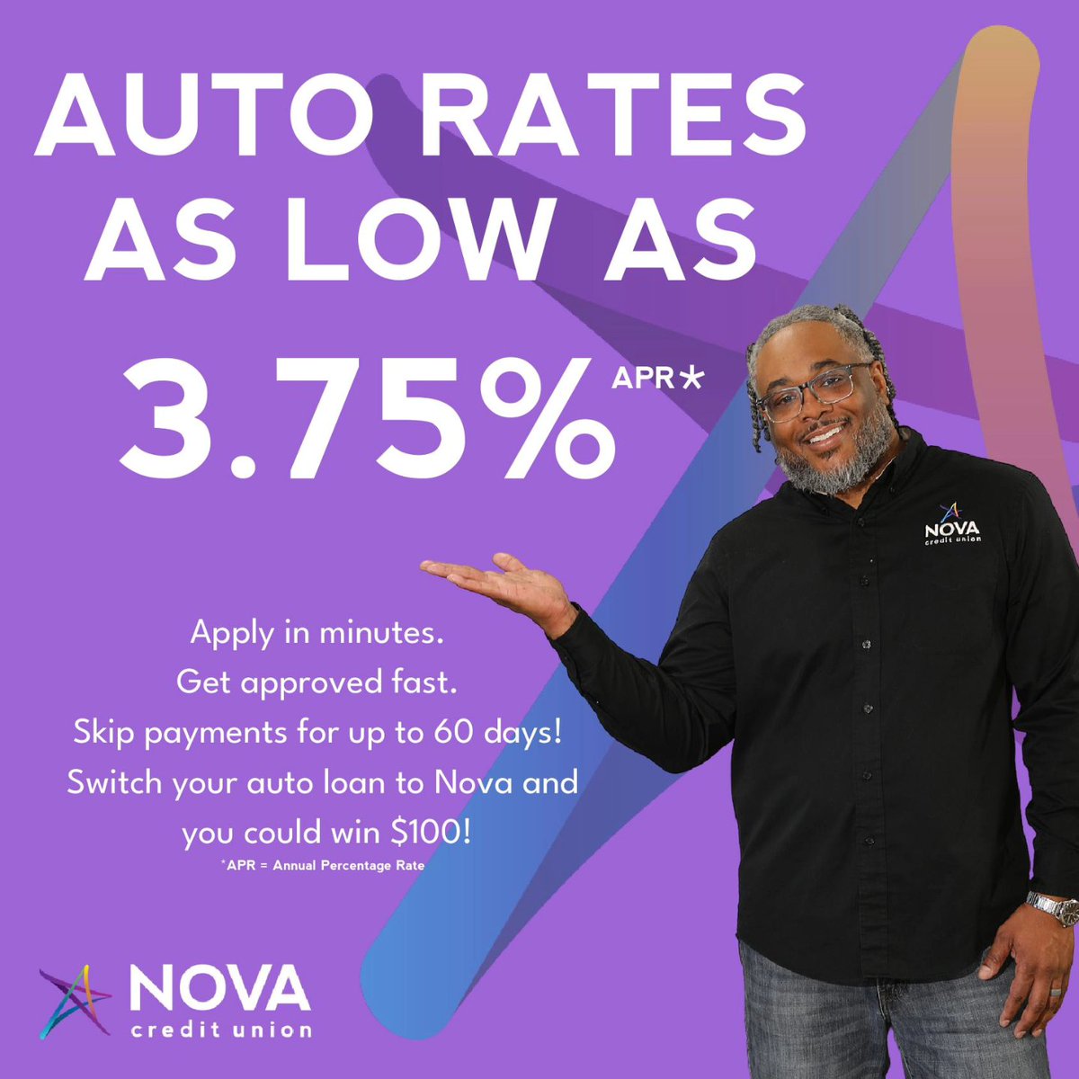 NovaCU_NC's tweet image. It’s simple. 😎 Fast approvals. Easy application. Smarter auto financing. Rates as low as 3.75% APR*. 🚘 Visit us online for full details. novacu.com/promotions/loa…

#AutoLoans #NovaCU #SmarterFinancing #LowRates