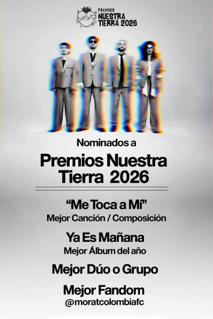 moratnation's tweet photo. Las votaciones para los premios Nuestra Tierra 2026 ¡ya están abiertas! 🤘🏻🔥
Queremos ver sus votos 🫵🏻👀
🔗https://t.co/PWCFm8k4R1 https://t.co/HcFpqLZVyA