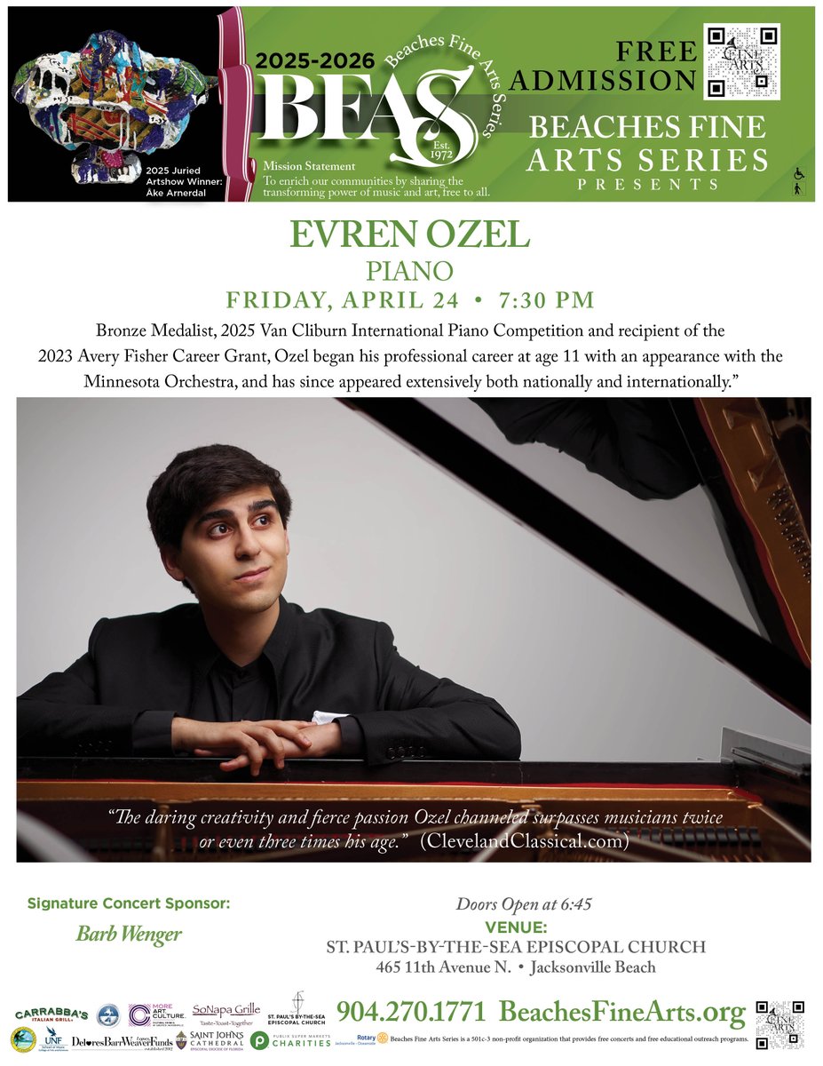 BFASConcerts's tweet photo. FREE and FABULOUS! See you there! https://t.co/Ie8Hquhljc