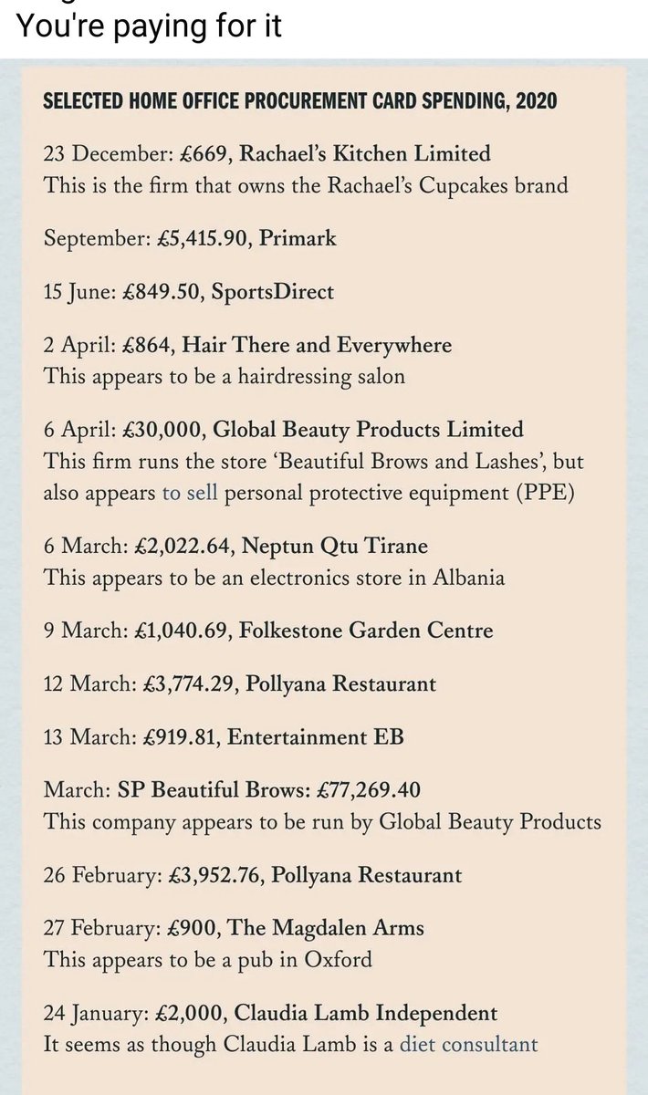 debski2222's tweet image. #PritiPatel I never believed for one second that this woman spent the money on PPI and not beauty treatments.
She also wanted our money to be funnelled to #Israel. The woman is a fcking thief.

Please RT