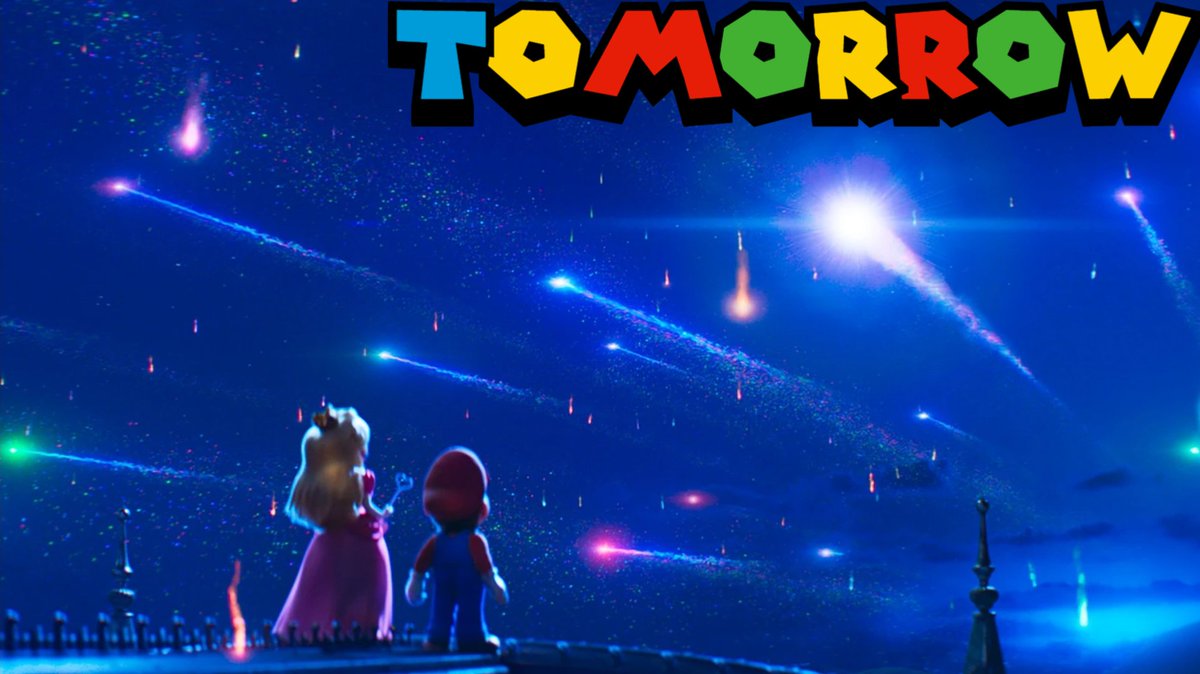TSMGMCountdown's tweet photo. The Super Mario Galaxy Movie releases TOMORROW!
#SuperMarioMovie #TheSuperMarioGalaxyMovie https://t.co/0YbeM5lEIV