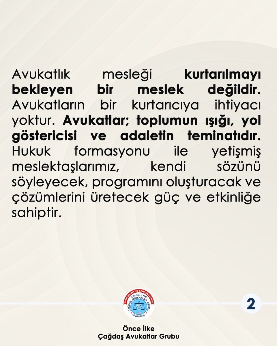 Önce İlke Çağdaş Avukatlar Grubu tweet media